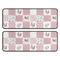 thumbnail image 1 of Kitchen Rugs Sets Of 2,Pioneer Flower Floral Print Pattern Anti Fatigue Kitchen Mat Rugs Non Slip Washable,Decorative Kitchen Floor Mats for Kitchen,Sink,Laundry,17"x47"+17"x47", 1 of 5