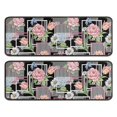 thumbnail image 1 of Kitchen Rugs Sets Of 2,Pioneer Flower Floral Print Pattern Anti Fatigue Kitchen Mat Rugs Non Slip Washable,Decorative Kitchen Floor Mats for Kitchen,Sink,Laundry,17X47 Inch, 1 of 5