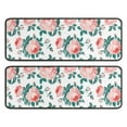 thumbnail image 1 of Kitchen Rugs Sets Of 2,Pioneer Flower Floral Print Pattern Anti Fatigue Kitchen Mat Rugs Non Slip Washable,Decorative Kitchen Floor Mats for Kitchen,Sink,Laundry,17"x47"+17"x47", 1 of 5