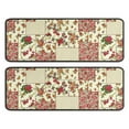 thumbnail image 1 of Kitchen Rugs Sets Of 2,Pioneer Flower Floral Print Pattern Anti Fatigue Kitchen Mat Rugs Non Slip Washable,Decorative Kitchen Floor Mats for Kitchen,Sink,Laundry,17"x47"+17"x47", 1 of 5