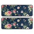 thumbnail image 1 of Kitchen Rugs Sets Of 2,Pioneer Flower Floral Print Pattern Anti Fatigue Kitchen Mat Rugs Non Slip Washable,Decorative Kitchen Floor Mats for Kitchen,Sink,Laundry,17"x47"+17"x47", 1 of 5