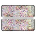 thumbnail image 1 of Kitchen Rugs Sets Of 2,Pioneer Flower Floral Print Pattern Anti Fatigue Kitchen Mat Rugs Non Slip Washable,Decorative Kitchen Floor Mats for Kitchen,Sink,Laundry,17"x47"+17"x47", 1 of 5