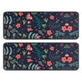thumbnail image 1 of Kitchen Rugs Sets Of 2,Pioneer Flower Floral Print Pattern Anti Fatigue Kitchen Mat Rugs Non Slip Washable,Decorative Kitchen Floor Mats for Kitchen,Sink,Laundry,17"x47"+17"x47", 1 of 5
