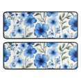 thumbnail image 1 of Kitchen Rugs Sets Of 2,Pioneer Flower Floral Print Pattern Anti Fatigue Kitchen Mat Rugs Non Slip Washable,Decorative Kitchen Floor Mats for Kitchen,Sink,Laundry,17"x47"+17"x47", 1 of 5