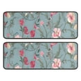 thumbnail image 1 of Kitchen Rugs Sets Of 2,Pioneer Flower Floral Print Pattern Anti Fatigue Kitchen Mat Rugs Non Slip Washable,Decorative Kitchen Floor Mats for Kitchen,Sink,Laundry,17"x47"+17"x47", 1 of 5