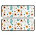 thumbnail image 1 of Kitchen Rugs Sets Of 2,Pioneer Flower Floral Print Pattern Anti Fatigue Kitchen Mat Rugs Non Slip Washable,Decorative Kitchen Floor Mats for Kitchen,Sink,Laundry,17X47 Inch, 1 of 5
