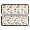 thumbnail image 1 of Kitchen Rugs Sets Of 2,Pioneer Flower Floral Print Pattern Anti Fatigue Kitchen Mat Rugs Non Slip Washable,Decorative Kitchen Floor Mats for Kitchen,Sink,Laundry,17X47 Inch, 1 of 5