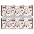 thumbnail image 1 of Kitchen Rugs Sets Of 2,Pioneer Flower Floral Print Pattern Anti Fatigue Kitchen Mat Rugs Non Slip Washable,Decorative Kitchen Floor Mats for Kitchen,Sink,Laundry,17"x47"+17"x47", 1 of 5