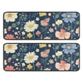 thumbnail image 1 of Kitchen Rugs Sets Of 2,Pioneer Flower Floral Print Pattern Anti Fatigue Kitchen Mat Rugs Non Slip Washable,Decorative Kitchen Floor Mats for Kitchen,Sink,Laundry,17"x47"+17"x47", 1 of 5