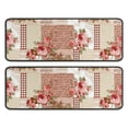 thumbnail image 1 of Kitchen Rugs Sets Of 2,Pioneer Flower Floral Print Pattern Anti Fatigue Kitchen Mat Rugs Non Slip Washable,Decorative Kitchen Floor Mats for Kitchen,Sink,Laundry,17"x47"+17"x47", 1 of 5