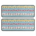 thumbnail image 1 of Kitchen Rugs Sets Of 2,Pioneer Flower Floral Print Pattern Anti Fatigue Kitchen Mat Rugs Non Slip Washable,Decorative Kitchen Floor Mats for Kitchen,Sink,Laundry,17"x47"+17"x47", 1 of 5