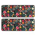 thumbnail image 1 of Kitchen Rugs Sets Of 2,Pioneer Flower Floral Print Pattern Anti Fatigue Kitchen Mat Rugs Non Slip Washable,Decorative Kitchen Floor Mats for Kitchen,Sink,Laundry,17"x47"+17"x47", 1 of 5
