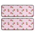 thumbnail image 1 of Kitchen Rugs Sets Of 2,Pioneer Flower Floral Print Pattern Anti Fatigue Kitchen Mat Rugs Non Slip Washable,Decorative Kitchen Floor Mats for Kitchen,Sink,Laundry,17"x47"+17"x47", 1 of 5