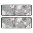 thumbnail image 1 of Kitchen Rugs Sets Of 2,Pioneer Flower Floral Print Pattern Anti Fatigue Kitchen Mat Rugs Non Slip Washable,Decorative Kitchen Floor Mats for Kitchen,Sink,Laundry,17"x47"+17"x47", 1 of 5