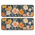 thumbnail image 1 of Kitchen Rugs Sets Of 2,Pioneer Flower Floral Print Pattern Anti Fatigue Kitchen Mat Rugs Non Slip Washable,Decorative Kitchen Floor Mats for Kitchen,Sink,Laundry,17"x47"+17"x47", 1 of 5