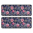thumbnail image 1 of Kitchen Rugs Sets Of 2,Pioneer Flower Floral Print Pattern Anti Fatigue Kitchen Mat Rugs Non Slip Washable,Decorative Kitchen Floor Mats for Kitchen,Sink,Laundry,17"x47"+17"x47", 1 of 5