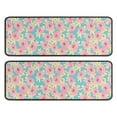 thumbnail image 1 of Kitchen Rugs Sets Of 2,Pioneer Flower Floral Print Pattern Anti Fatigue Kitchen Mat Rugs Non Slip Washable,Decorative Kitchen Floor Mats for Kitchen,Sink,Laundry,17"x47"+17"x47", 1 of 5