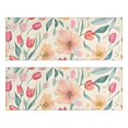 thumbnail image 1 of Kitchen Rugs Sets Of 2,Pioneer Flower Floral Print Pattern Anti Fatigue Kitchen Mat Rugs Non Slip Washable,Decorative Kitchen Floor Mats for Kitchen,Sink,Laundry,17"X47", 1 of 5