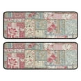 thumbnail image 1 of Kitchen Rugs Sets Of 2,Pioneer Flower Floral Print Pattern Anti Fatigue Kitchen Mat Rugs Non Slip Washable,Decorative Kitchen Floor Mats for Kitchen,Sink,Laundry,17"x47"+17"x47", 1 of 5