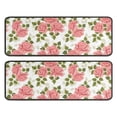 thumbnail image 1 of Kitchen Rugs Sets Of 2,Pioneer Flower Floral Print Pattern Anti Fatigue Kitchen Mat Rugs Non Slip Washable,Decorative Kitchen Floor Mats for Kitchen,Sink,Laundry,17"x47"+17"x47", 1 of 5