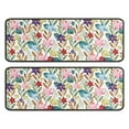 thumbnail image 1 of Kitchen Rugs Sets Of 2,Pioneer Flower Floral Print Pattern Anti Fatigue Kitchen Mat Rugs Non Slip Washable,Decorative Kitchen Floor Mats for Kitchen,Sink,Laundry,17"x47"+17"x47", 1 of 5