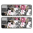 thumbnail image 1 of Kitchen Rugs Sets Of 2,Pioneer Flower Floral Print Pattern Anti Fatigue Kitchen Mat Rugs Non Slip Washable,Decorative Kitchen Floor Mats for Kitchen,Sink,Laundry,17"x47"+17"x47", 1 of 5