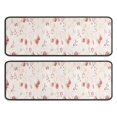 thumbnail image 1 of Kitchen Rugs Sets Of 2,Pioneer Flower Floral Print Pattern Anti Fatigue Kitchen Mat Rugs Non Slip Washable,Decorative Kitchen Floor Mats for Kitchen,Sink,Laundry,17"x47"+17"x47", 1 of 5