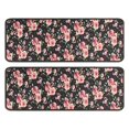 thumbnail image 1 of Kitchen Rugs Sets Of 2,Pioneer Flower Floral Print Pattern Anti Fatigue Kitchen Mat Rugs Non Slip Washable,Decorative Kitchen Floor Mats for Kitchen,Sink,Laundry,17"x47"+17"x47", 1 of 5