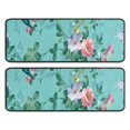 thumbnail image 1 of Kitchen Rugs Sets Of 2,Pioneer Flower Floral Print Pattern Anti Fatigue Kitchen Mat Rugs Non Slip Washable,Decorative Kitchen Floor Mats for Kitchen,Sink,Laundry,17"x47"+17"x47", 1 of 5