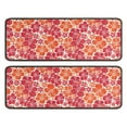 thumbnail image 1 of Kitchen Rugs Sets Of 2,Pioneer Flower Floral Print Pattern Anti Fatigue Kitchen Mat Rugs Non Slip Washable,Decorative Kitchen Floor Mats for Kitchen,Sink,Laundry,17"x47"+17"x47", 1 of 5