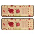 thumbnail image 1 of Kitchen Rugs Sets Of 2,Pioneer Flower Floral Print Pattern Anti Fatigue Kitchen Mat Rugs Non Slip Washable,Decorative Kitchen Floor Mats for Kitchen,Sink,Laundry,17"x47"+17"x47", 1 of 5
