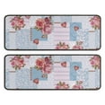 thumbnail image 1 of Kitchen Rugs Sets Of 2,Pioneer Flower Floral Print Pattern Anti Fatigue Kitchen Mat Rugs Non Slip Washable,Decorative Kitchen Floor Mats for Kitchen,Sink,Laundry,17"x47"+17"x47", 1 of 5