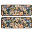 thumbnail image 1 of Kitchen Rugs Sets Of 2,Pioneer Flower Floral Print Pattern Anti Fatigue Kitchen Mat Rugs Non Slip Washable,Decorative Kitchen Floor Mats for Kitchen,Sink,Laundry,17"x47"+17"x47", 1 of 5