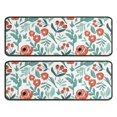 thumbnail image 1 of Kitchen Rugs Sets Of 2,Pioneer Flower Floral Print Pattern Anti Fatigue Kitchen Mat Rugs Non Slip Washable,Decorative Kitchen Floor Mats for Kitchen,Sink,Laundry,17"x47"+17"x47", 1 of 5