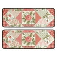 thumbnail image 1 of Kitchen Rugs Sets Of 2,Pioneer Flower Floral Print Pattern Anti Fatigue Kitchen Mat Rugs Non Slip Washable,Decorative Kitchen Floor Mats for Kitchen,Sink,Laundry,17"x47"+17"x47", 1 of 5