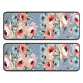 thumbnail image 1 of Kitchen Rugs Sets Of 2,Pioneer Flower Floral Print Pattern Anti Fatigue Kitchen Mat Rugs Non Slip Washable,Decorative Kitchen Floor Mats for Kitchen,Sink,Laundry,17"x47"+17"x47", 1 of 5