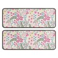 thumbnail image 1 of Kitchen Rugs Sets Of 2,Pioneer Flower Floral Print Pattern Anti Fatigue Kitchen Mat Rugs Non Slip Washable,Decorative Kitchen Floor Mats for Kitchen,Sink,Laundry,17"x47"+17"x47", 1 of 5