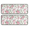 thumbnail image 1 of Kitchen Rugs Sets Of 2,Pioneer Flower Floral Print Pattern Anti Fatigue Kitchen Mat Rugs Non Slip Washable,Decorative Kitchen Floor Mats for Kitchen,Sink,Laundry,17"x47"+17"x47", 1 of 5