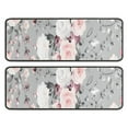 thumbnail image 1 of Kitchen Rugs Sets Of 2,Pioneer Flower Floral Print Pattern Anti Fatigue Kitchen Mat Rugs Non Slip Washable,Decorative Kitchen Floor Mats for Kitchen,Sink,Laundry,17"x47"+17"x47", 1 of 5