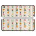 thumbnail image 1 of Kitchen Rugs Sets Of 2,Pioneer Flower Floral Print Pattern Anti Fatigue Kitchen Mat Rugs Non Slip Washable,Decorative Kitchen Floor Mats for Kitchen,Sink,Laundry,17"x47"+17"x47", 1 of 5