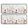 thumbnail image 1 of Kitchen Rugs Sets Of 2,Pioneer Flower Floral Print Pattern Anti Fatigue Kitchen Mat Rugs Non Slip Washable,Decorative Kitchen Floor Mats for Kitchen,Sink,Laundry,17"x47"+17"x47", 1 of 5