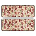 thumbnail image 1 of Kitchen Rugs Sets Of 2,Pioneer Flower Floral Print Pattern Anti Fatigue Kitchen Mat Rugs Non Slip Washable,Decorative Kitchen Floor Mats for Kitchen,Sink,Laundry,17"x47"+17"x47", 1 of 5
