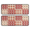 thumbnail image 1 of Kitchen Rugs Sets Of 2,Pioneer Flower Floral Print Pattern Anti Fatigue Kitchen Mat Rugs Non Slip Washable,Decorative Kitchen Floor Mats for Kitchen,Sink,Laundry,17"x47"+17"x47", 1 of 5