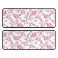 thumbnail image 1 of Kitchen Rugs Sets Of 2,Pioneer Flower Floral Print Pattern Anti Fatigue Kitchen Mat Rugs Non Slip Washable,Decorative Kitchen Floor Mats for Kitchen,Sink,Laundry,17"x47"+17"x47", 1 of 5