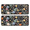thumbnail image 1 of Kitchen Rugs Sets Of 2,Pioneer Flower Floral Print Pattern Anti Fatigue Kitchen Mat Rugs Non Slip Washable,Decorative Kitchen Floor Mats for Kitchen,Sink,Laundry,17"x47"+17"x47", 1 of 5