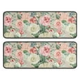 thumbnail image 1 of Kitchen Rugs Sets Of 2,Pioneer Flower Floral Print Pattern Anti Fatigue Kitchen Mat Rugs Non Slip Washable,Decorative Kitchen Floor Mats for Kitchen,Sink,Laundry,17"x47"+17"x47", 1 of 5