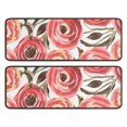 thumbnail image 1 of Kitchen Rugs Sets Of 2,Pioneer Flower Floral Print Pattern Anti Fatigue Kitchen Mat Rugs Non Slip Washable,Decorative Kitchen Floor Mats for Kitchen,Sink,Laundry,17"x47"+17"x47", 1 of 5