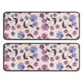thumbnail image 1 of Kitchen Rugs Sets Of 2,Pioneer Flower Floral Print Pattern Anti Fatigue Kitchen Mat Rugs Non Slip Washable,Decorative Kitchen Floor Mats for Kitchen,Sink,Laundry,17"x47"+17"x47", 1 of 5
