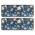 thumbnail image 1 of Kitchen Rugs Sets Of 2,Pioneer Flower Floral Print Pattern Anti Fatigue Kitchen Mat Rugs Non Slip Washable,Decorative Kitchen Floor Mats for Kitchen,Sink,Laundry,17"x47"+17"x47", 1 of 5