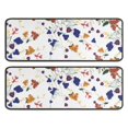 thumbnail image 1 of Kitchen Rugs Sets Of 2,Pioneer Flower Floral Print Pattern Anti Fatigue Kitchen Mat Rugs Non Slip Washable,Decorative Kitchen Floor Mats for Kitchen,Sink,Laundry,17"x47"+17"x47", 1 of 5